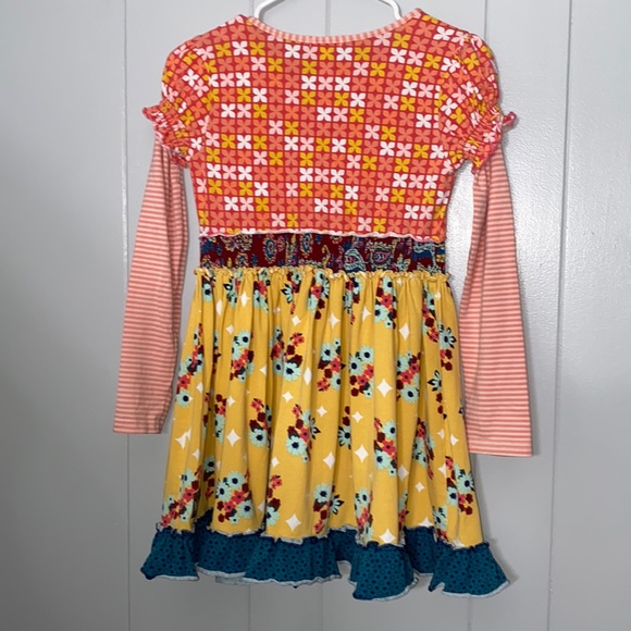 Matilda Jane Annika Girl’s Long Sleeve Twirl Floral Ruffle Dress Size 10 - Picture 5 of 14